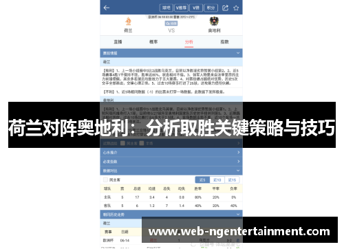 荷兰对阵奥地利:分析取胜关键策略与技巧 荷兰对阵奥地利:分析取胜关键策略与技巧
